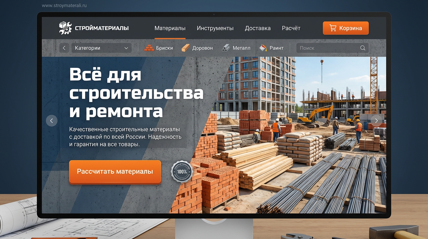 Интернет-магазин стройматериалов