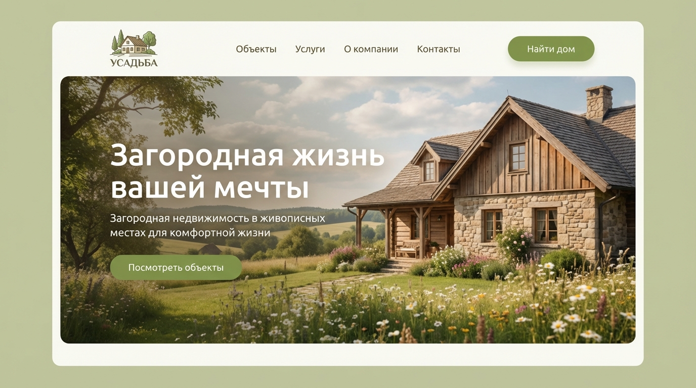 Загородная недвижимость