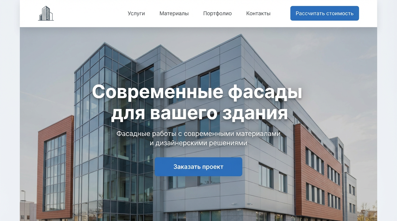 Фасадные работы